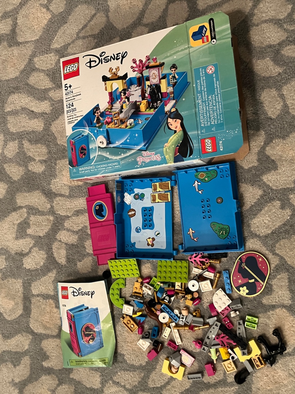 Lego Disney Princess Fold-Out Playset with Blue and Bright Pink Pieces